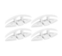 Cornamusa de muelle plegable de 5 pulgadas, cornamusa de nailon de grado marino, diseño abatible hacia arriba con 3 orificios para un acoplamiento seguro, cornamusa de cuerda de (Sin tornillos de