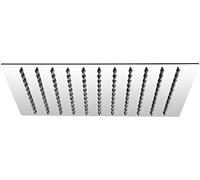 Cornat Alcachofa "Slim Neo" - 250 x 250 mm tamaño de cabeza - 1 tipo de chorro - con articulación esférica y boquillas antical - Diseño extrafino - Acero inoxidable / Alcachofa de ducha / lluvia / Alcachofa de ducha / TECBW3406