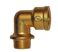 Cornat ángulo de 90 grados, latón con rosca interior y exterior, A 1/2 IG, B 1/2 pulgadas, 1 pieza, t396101