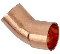 Cornat arco de soldadura de 45 grados, de cobre 1 - Manguito a, b 22 mm, 10/1 pieza, t564022