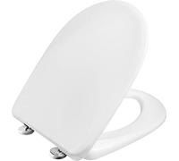 Cornat Bola Plus KSBOLSC100 - Mecanismo de cierre suave y fijación rápida, diseño simple para cualquier asiento de baño/tapa de inodoro, color blanco