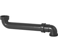Cornat Codo de desagüe para Ahorro de Espacio, 1 1/2" (410), instalación Sanitaria, Reciclado, protección del Medio Ambiente, T355404R, Gris