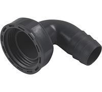 Cornat Conector de manguera Reciclate - 90° de derivación - 1 pulgada IG - Ø 21 mm - 23 mm - Fabricado en plástico reciclado - Fabricado en Alemania Calidad/Conector de máquina angular / TEC356394R