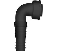 Cornat Conexión de manguera de 90° de rama, rosca hembra de 1 pulgada, plástico reciclado, fabricado en Alemania, conexión de máquina empotrada en ángulo, TEC356395R, gris, 1 pulgada, IG-Ø 20 mm-24 mm