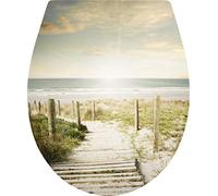 Cornat Duna - Asiento de inodoro (termoestable de fácil cuidado, función Quick up & Clean - descenso automático, montaje conveniente desde arriba, asiento de inodoro, tapa de inodoro, tapa de inodoro, KSDSC291