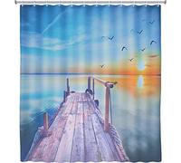 Cornat DVHD330 DVDH330 Art of Acrylic - Cortina de Ducha (poliéster, 180 x 200 cm, Impermeable), diseño con Texto Desire