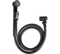 Cornat Juego de ducha de lavabo - Alcachofa móvil con manguera de ducha - Cambio fácil - Incluye soporte de pared - Negro mate / ducha de lavabo/alcachofa de enjuague / cabezal de ducha de reequipamiento / SA144