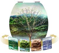 CORNAT KSDSC311 Tapa WC, diseño 3D 4 Seasons, 4 Estaciones