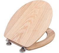 Cornat Ligna KSLIGE - Asiento de inodoro con tapa - madera natural - madera de roble - agradable al tacto - aspecto de madera noble, para todo tipo de cuartos de baño