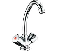 Cornat Lisa - Grifo para lavabo, 2 ruletas