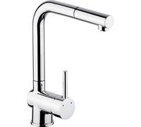 Cornat LIV535 Livenne - Grifo monomando para fregadero (latón cromado, manguera extensible y caño giratorio)