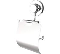 Cornat - Portarrollos de papel higiénico 3 en 1, 3 opciones de fijación diferentes con ventosa, almohadilla adhesiva y agujeros, cromado, T340260