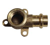 Cornat Press de pared de cristal con 1 rosca interior y 1 manguito, a 15 mm, B 1/2zoll IG, 1 pieza, rotguss, t65721512b