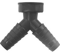 Cornat Reciclat TEC356401R - Conector de manguera (2 vías, derivación de 45°, 1 pulgada, diámetro de 21 mm, 23 mm, fabricado con plásticos reciclados, fabricado en Alemania)