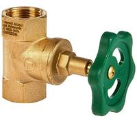 Cornat T571322 Llave de paso recta, latón, sin vaciado, rosca interior a ambos lados de 3/4, 1 unidad