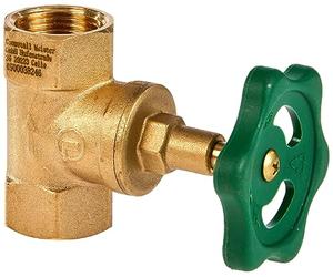 Cornat T571322 Llave de paso recta, latón, sin vaciado, rosca interior a ambos lados de 3/4, 1 unidad