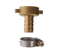 Cornat TEC308102 - Unión para manguera con 1 arandela, (1,9 cm, latón)
