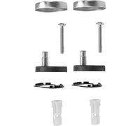 Cornat TEC365061 - Juego de fijación para asiento de inodoro Cornat Aneto (acero inoxidable y plástico), color plateado