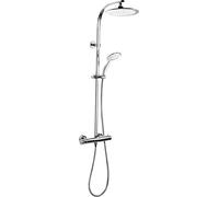 Cornat TECBW3422 - Alcachofa de ducha (238 mm, diámetro de 1 chorro, con rótula y boquillas anticalcáreas, cromado)