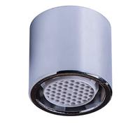 Cornat TECWS501 M18 x 1 sello de rosca interno adecuado para accesorios estándar, boquilla mezcladora de aireador de latón plateado, 70% de ahorro de agua, 1 pieza