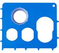 Cornat TECWS701 - Llave universal para varios reguladores de haz en tamaños estándar y medidas especiales, antirrobo, azul, de plástico, llave multifunción, llave universal, TECWS701