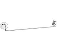 Cornat Toallero 3 en 1 - Barra - 3 opciones de fijación diferentes con ventosa, almohadilla adhesiva y taladrar - Cromado/Gancho adhesivo/toallero para toalla de baño/toallero / T340256