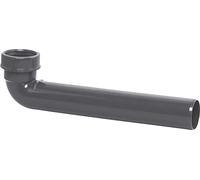 Cornat Tubo de conexión en ángulo reciclado, 90°, 250 mm, fabricado con plásticos reciclados, fabricado en Alemania, calidad T355304R
