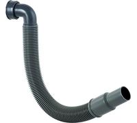 Cornat Tubo de salida de reciclaje flexible 90° - 1 1/2 pulgadas x 40/50 mm - Para conectar la conexión de aguas residuales - Fabricado en plástico reciclado - Fabricado en Alemania Calidad - Gris