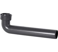 Cornat T355604R T355604R-Tubo de Salida para Fregadero (90°, 1 1/2", instalación Sanitaria, Reciclado, protección del Medio Ambiente), Gris, Klein