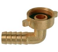 Cornat válvulas y conexiones ángulo de unión, latón, 90 grados, rosca interior 3/4 pulgadas para grifos con rosca exterior de 3/4 pulgadas Plus mangueras de agua 1/2 pulgadas, multicolor