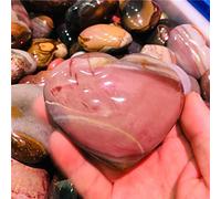 Cornelian Geode Crystal Cuarzo Aguas Corazón Pulido Espécimen Piedras naturales y minerales