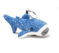 Cornelißen Llavero de tiburón ballena de peluche, azul, 15 cm, animales de tiburón ballena, ballena