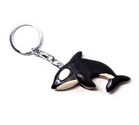 Cornelißen Orca - Llavero de madera y metal, diseño de animales marinos