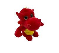 Cornelißen Peluche Dragon Ne convient Pas aux Enfants de moins de 36 mois., Rouge, 18 cm de Alto, Animal en Peluche Rouge, Cadeau pour Enfant