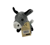 Cornelißen Porte-clés âne en Peluche Ne convient Pas aux Enfants de moins de 36 mois. H 14 cm, Gris, Cadeau para niños