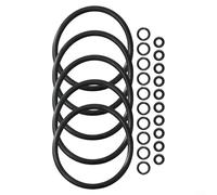 Cornelius Keg - Juego de juntas tóricas de repuesto, kit de sellado casero de 25 piezas con tapa, juntas de tubo de desconexión y inmersión para todos los barriles de cerveza estilo Cornelius, paquete