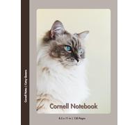 Cornell Notebook - 8.5 x 11 in | 130 Pages | Ragdoll Cat Cover: Aesthetic Study Notebook for Organized Note - Taking, Journaling, and Focused Learning