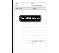 Cornell Notebook: College Ruled Composition book for Taking Notes for Students and Teachers
