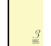 Cornell Notes Notebook: 3 Subject Cornell Multi Subject Notebook