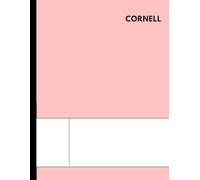 Cornell Notes Notebook A4 Lined: 110 pages, 8.5"x 11", Pink cover