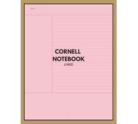 Cornell Notes Notebook A4 Lined: Dyslexia tinted Pink paper Cornell method Note-taking Notebook, 110 pages