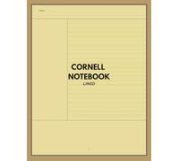 Cornell Notes Notebook A4 Lined: Dyslexia tinted Yellow paper Cornell method note-taking notebook, 110 pages