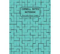 Cornell Notes Notebook: College Rule Lined Paper. 120 Pages, 8.5” x 11”.: Artsy Grid Cover. Notetaking system notebook for high school and college students.