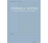 Cornell Notes Notebook: Cornell Method Note-Taking System for Students | Study Notebook for School, College & University | Includes Instructions & Sample Notes