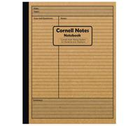 Cornell Notes Notebook: Cornell Note Taking System for Students and Teachers, Lined Journal for Taking Notes - 8.5” x 11” 100+ Pages