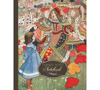 Cornell Notes Notebook: Cornell Notes Notebook with 110 Cream Colored Pages for Organized Note-Taking and Study with a Vintage Alice Illustration Cover