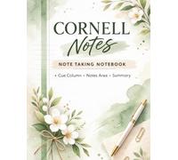 Cornell Notes Notebook: Cornell Style Note Taking Notebook for Students | 8.5 x 11 | 120 Pages | Study Organizer