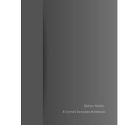 Cornell Notes Notebook For Better Notes: For Better More Efficient Note Taking. Perfect For High School, College and University Students and Teachers. ... Cover Design. Cover Color in Black Gradient