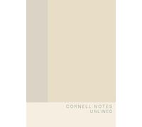 Cornell Notes Notebook - Korean Pastel Warm Sand: 100 Unlined Pages, Matte Softcover | Minimalist Study & Work Notebook for Everyday Notes