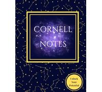 Cornell Notes Notebook: Midnight Blue Celestial Edition: Strategic Note-Taking System for Deep Focus, 120 Pages, 8.5 x 11 in, University Edition.